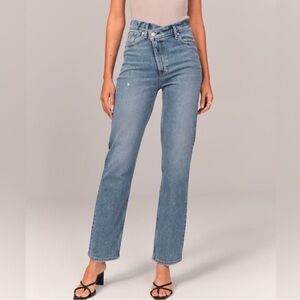 Abercrombie 90s straight ultra high rise jeans
